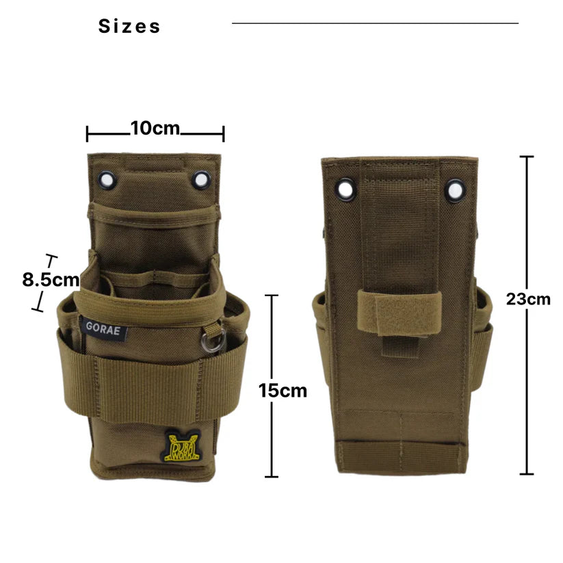 Durawork ゴラエポーチ Dura407 BLK/BRW-Dura407BRW