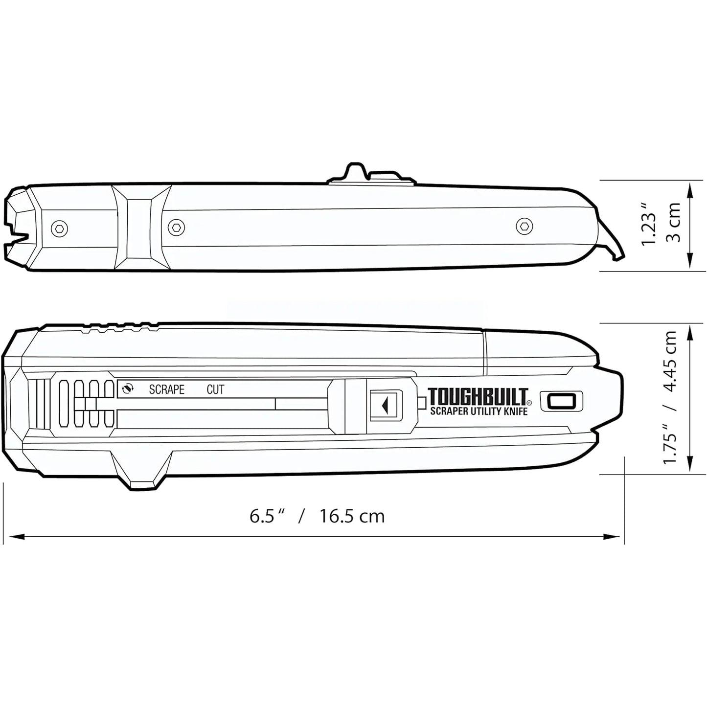TOUGHBUILT スクレーパーユーティリティーナイフ TB-H4S5-01-