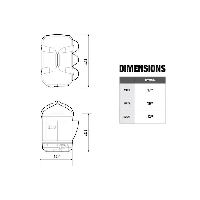 TOUGHBUILT STACK TECH ツールバック【ハーフサイズ】TB-B1-S-60C-