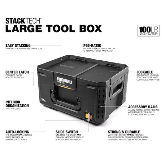 TOUGHBUILT STACK TECH ツールボックス50 TB-B1-B-50-