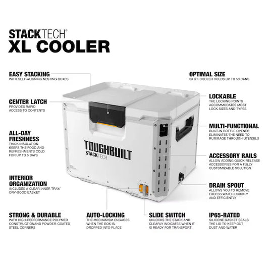 TOUGHBUILT STACK TECH ハードクーラー38qt TB-B1-C-70-