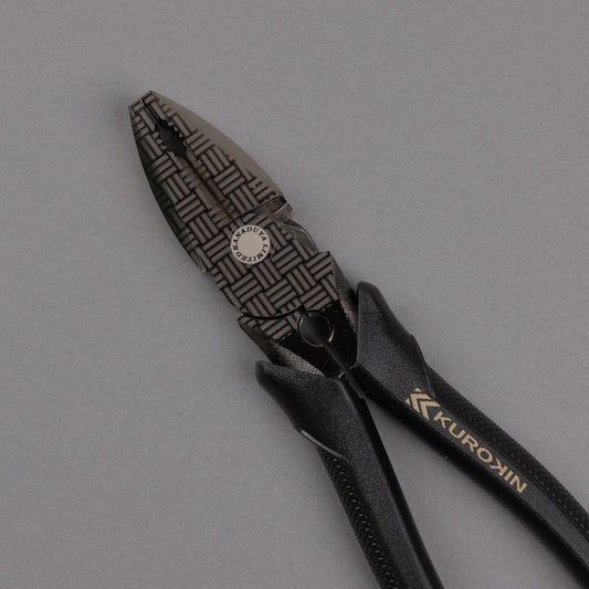 フジ矢 偏芯パワーペンチ(黒金)バリ取り機能付き 225mm 3020N-225BG 【金津屋商店オリジナルデザイン:三崩し】-