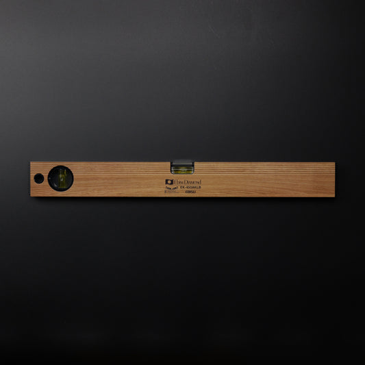 金津屋商店×エビス 磁石付 木目調レベル 450mm EK-45OAKDBM/LBM【金津屋商店オリジナルデザイン】-EK-45OAKLBM