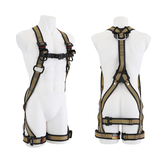 タジマ 新規格フルハーネス ZA 軽量アルミ・ワンタッチ腿バックルモデル 【限定色】-AZAM-SBCP