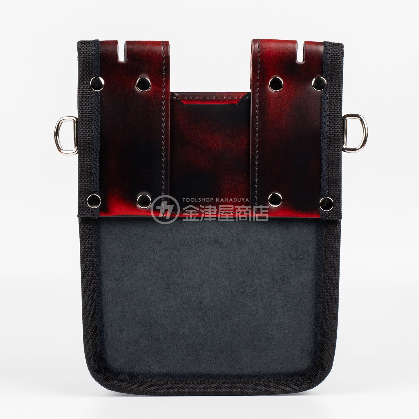ニックス(KNICKS) 鳶職向仕様ツーウェイタイプアドバンガラス革2段腰袋 底・縁補強タイプ ADV-201TB-