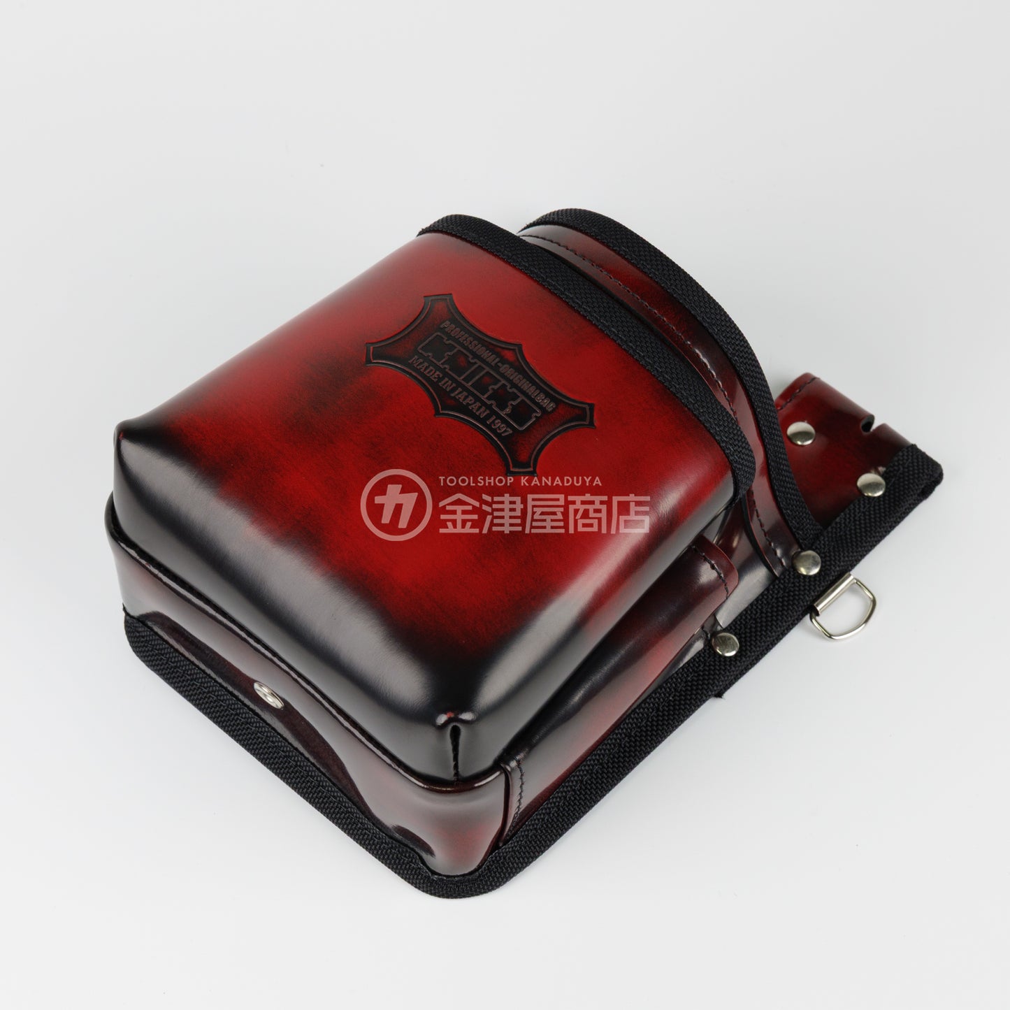 【アウトレット】ニックス(KNICKS) 鳶職向仕様ツーウェイタイプアドバンガラス革2段腰袋 ADV-201TB-R