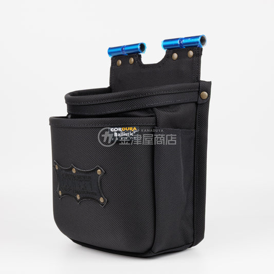 ニックス(KNICKS) 前袋(外側)EVA型押タイプ コーデュラバリスティック生地チェーン対応2段腰袋 BAT-201DDXSP【TITプレート補強入り】-