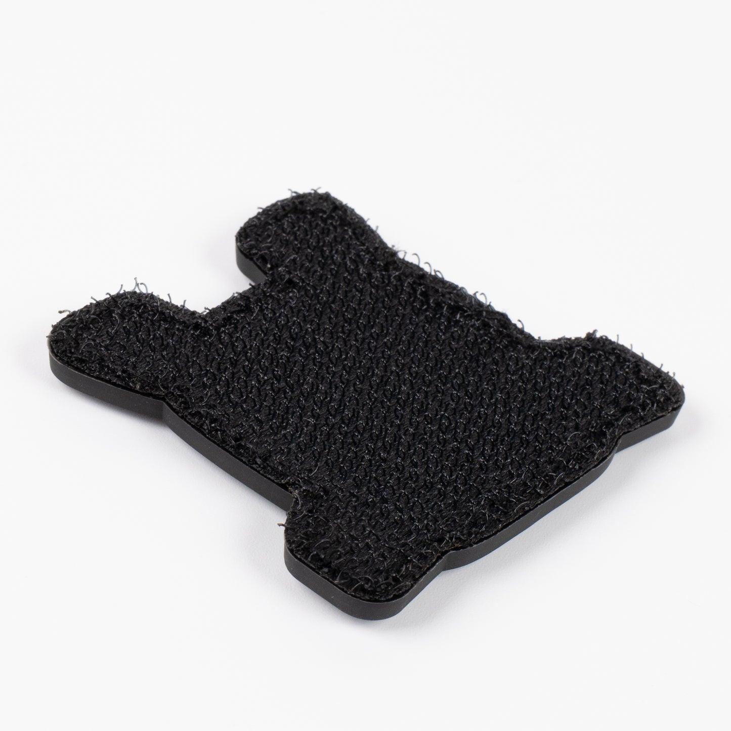 Durawork オリジナルロゴラバーワッペン チェストパネル型 黒白-