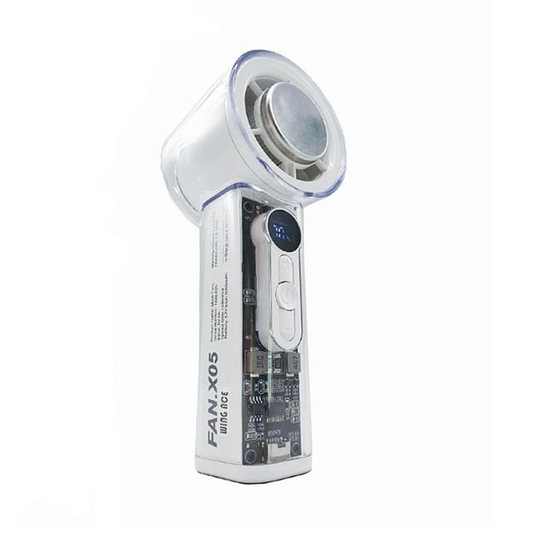 WINGACE 冷却プレート付強力ハンディ扇風機 FAN-X05B/W-FAN-X05W