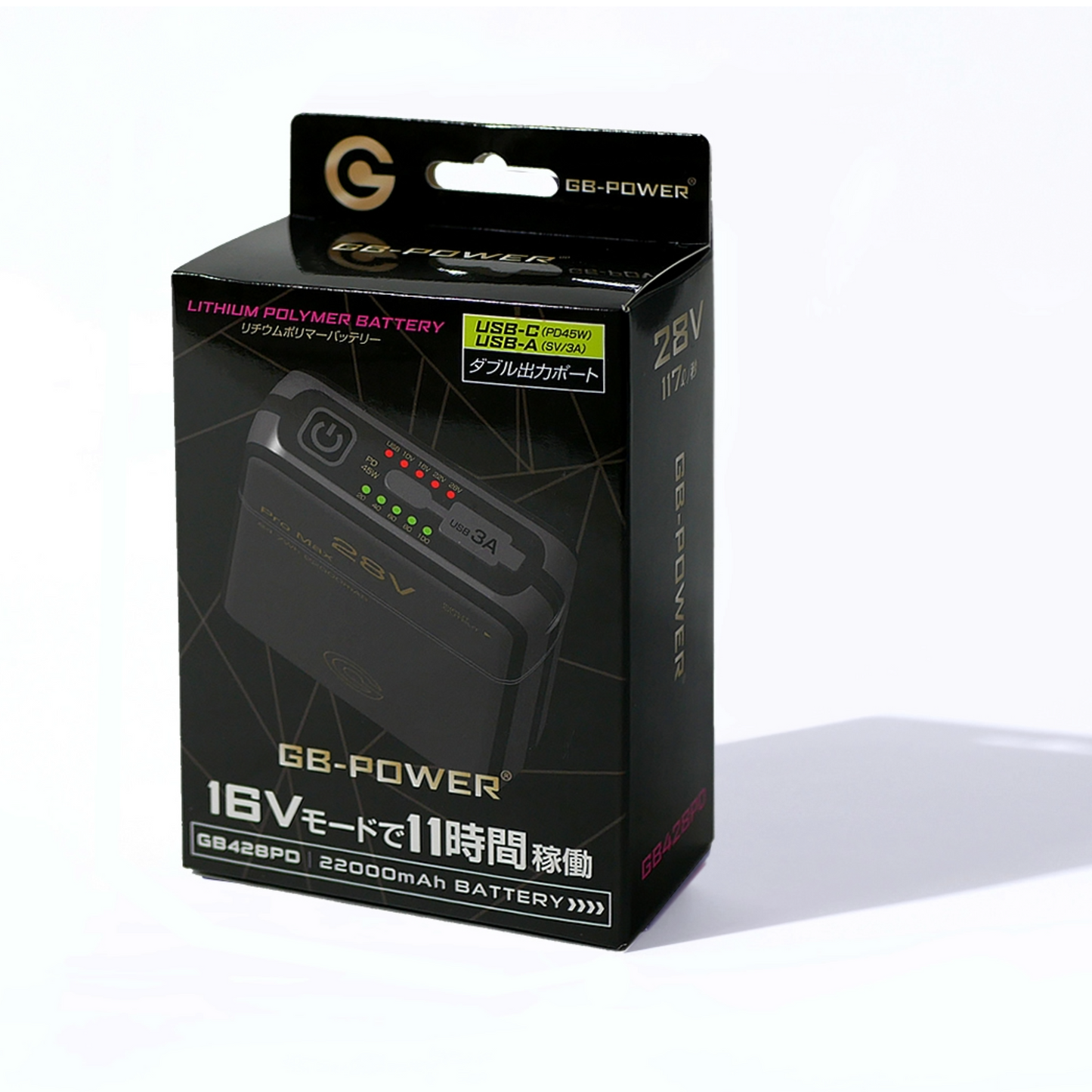 長信ジャパン GB-POWER 28Vシリーズ リチウムポリマーバッテリー GB428PD