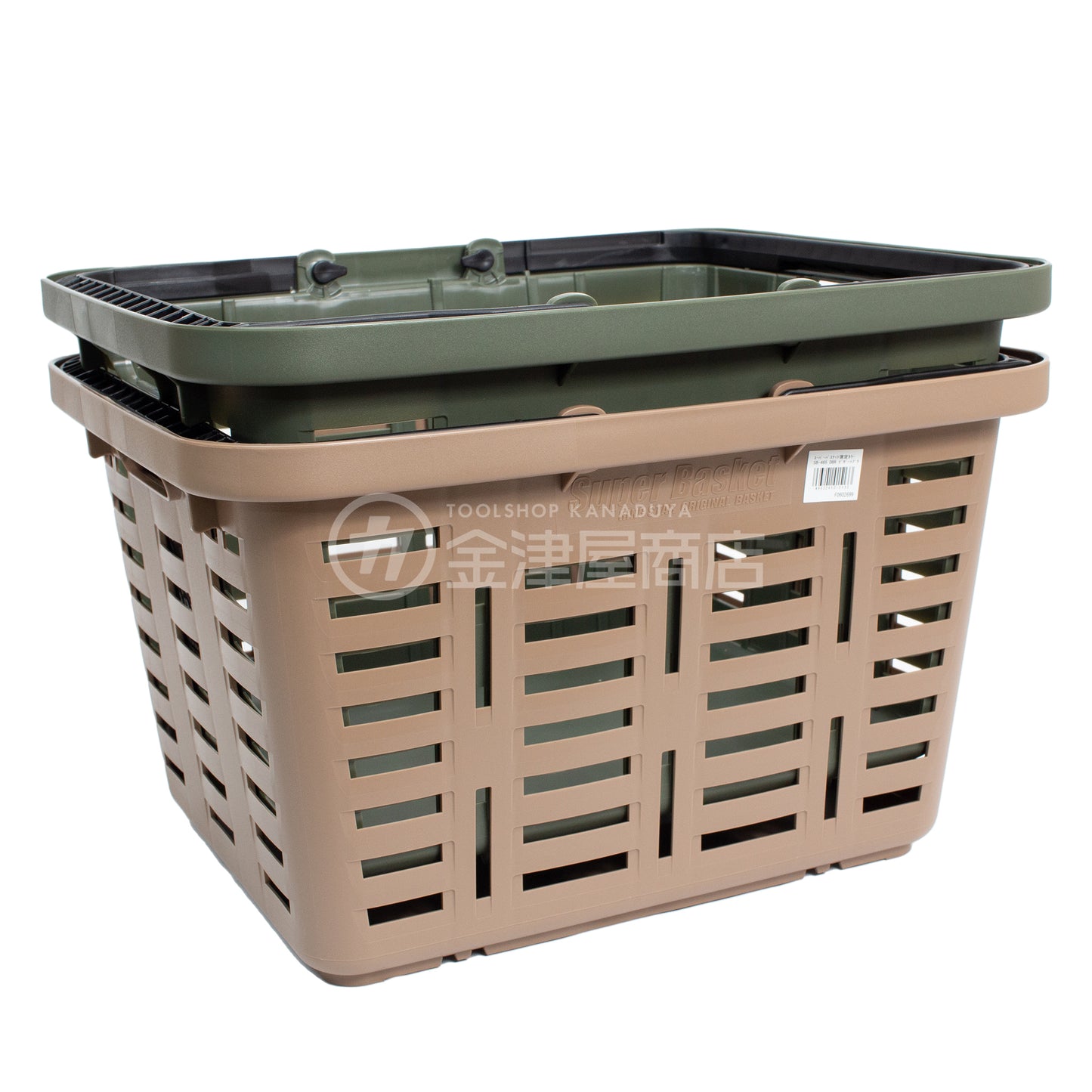 リングスター スーパーバケット 限定カラーSB-465 ライトオリーブ/デザートブラウン-工具箱-金津屋商店