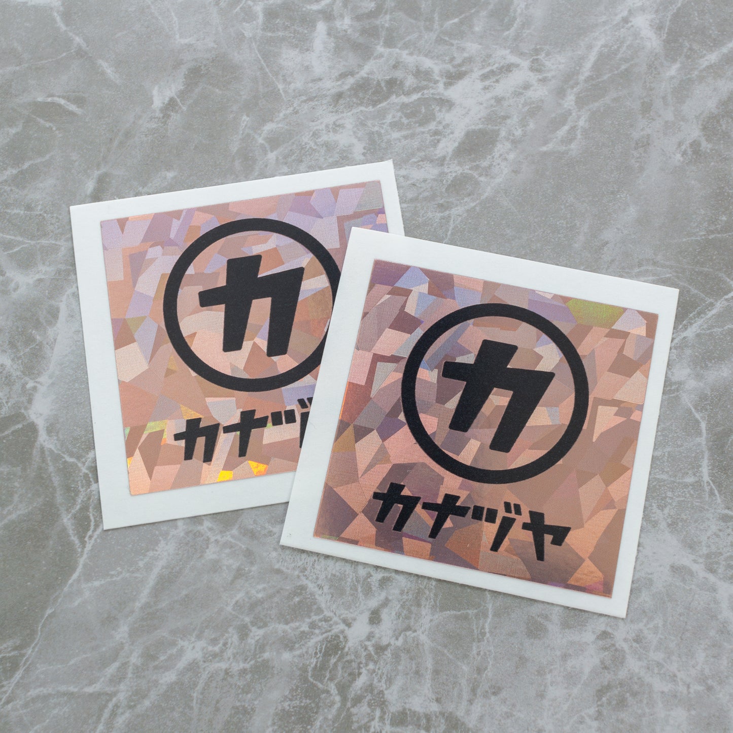 金津屋商店ホログラム・クリスタルステッカーPG 2枚セット-HOLOST-PG