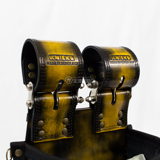 ニックス(KNICKS) アドバンガラス革3段腰袋 底・縁補強タイプ ADV-301DDX-Y-ADV-301DDX-Y