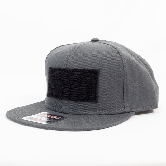 金津屋商店 【好きなワッペンを貼る】オリジナルフラットバイザー ワッペンキャップ-