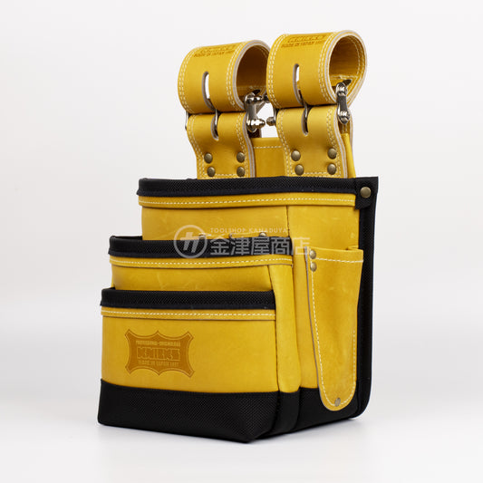 ニックス(KNICKS) 最高級硬式グローブ革 チェーンタイプ 3段腰袋(キャメル) KGC-301DDX