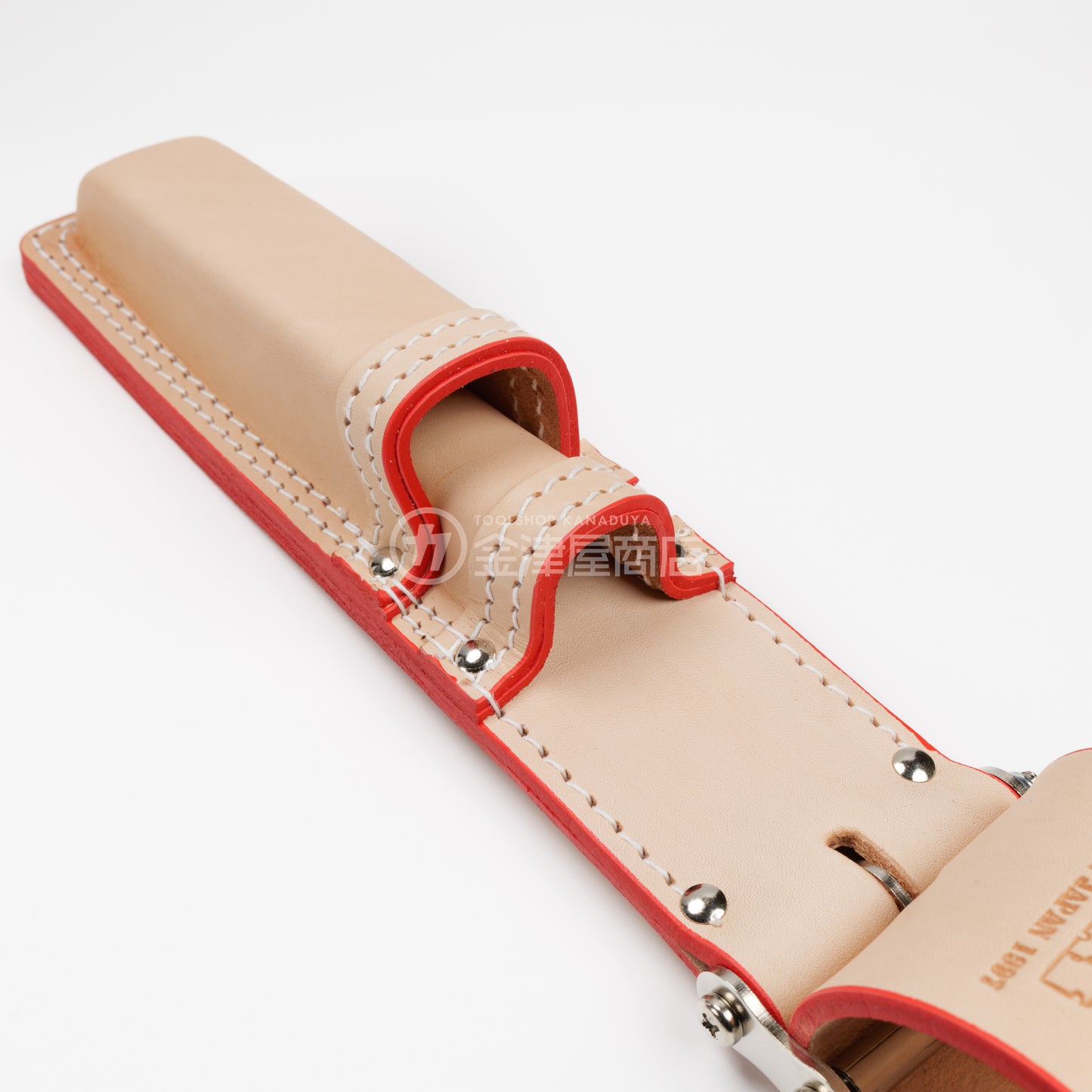 ニックス(KNICKS) チェーンタイプ親子2段ヌメ革ノミホルダー 5分~1寸用 KN-105DX-KN-105DX