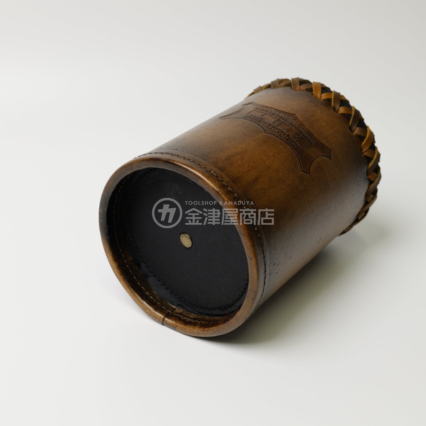 ニックス(KNICKS) 自立型ダストカップ KNS-100DC【ヴィンテージカラー】追加カスタム VC革紐W巻-