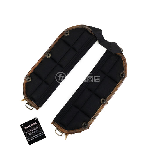 ニックス(KNICKS) ヌメ革後付ショルダーパット KNS-22S【ヴィンテージカラー】追加カスタム VC革紐W巻-