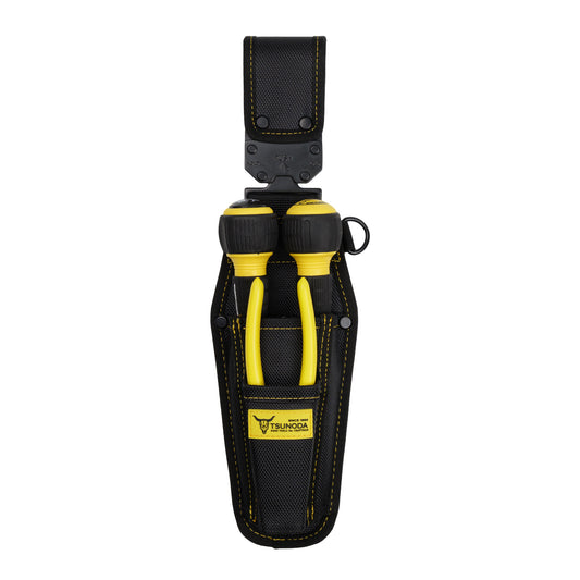 ツノダ LOCX 着脱式 ドライバー・ペンチ差し 2段 バックル付 LX-SDI2B