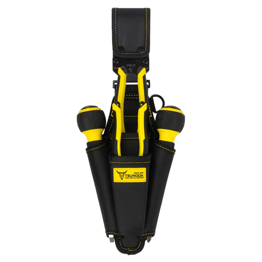 ツノダ LOCX 着脱式ペンチ2段サイドドライバー差し バックル付 LX-SDO2B-