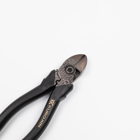 フジ矢 偏芯強力ニッパ(黒金)175mm 700N-175BG【金津屋商店オリジナルデザイン:亀甲網代】-