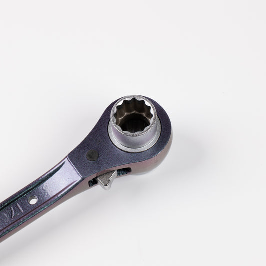 TOP工業×高儀 17×21鳶仕様ラチェットレンチ 限定カメレオンカラー B品