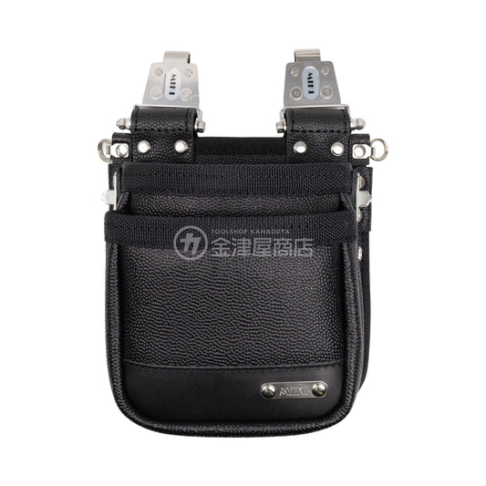 MIKI 本革2段腰袋 エンボス加工革・スイングタイプ SPH-BM2S-