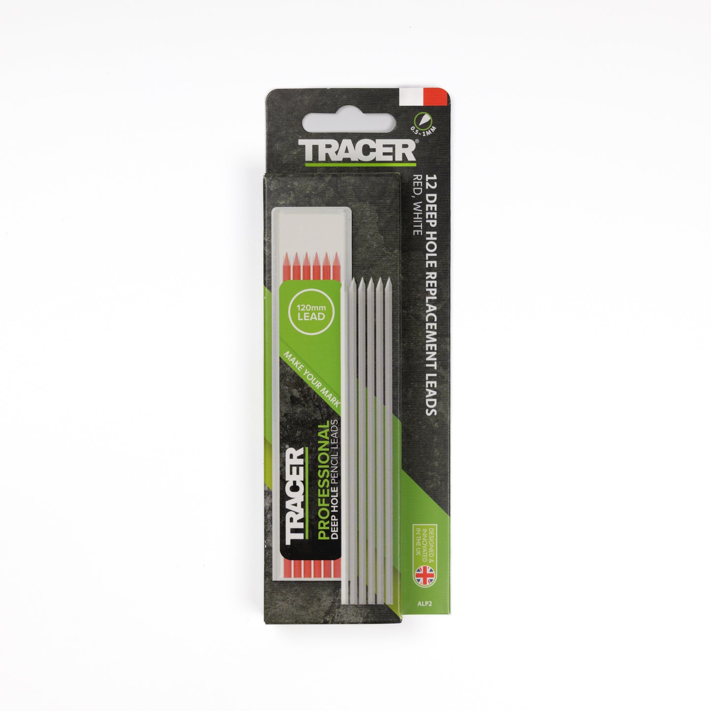 TRACER 替芯12本パック(レッド・ホワイト)2.8mm ALP2-ALP2