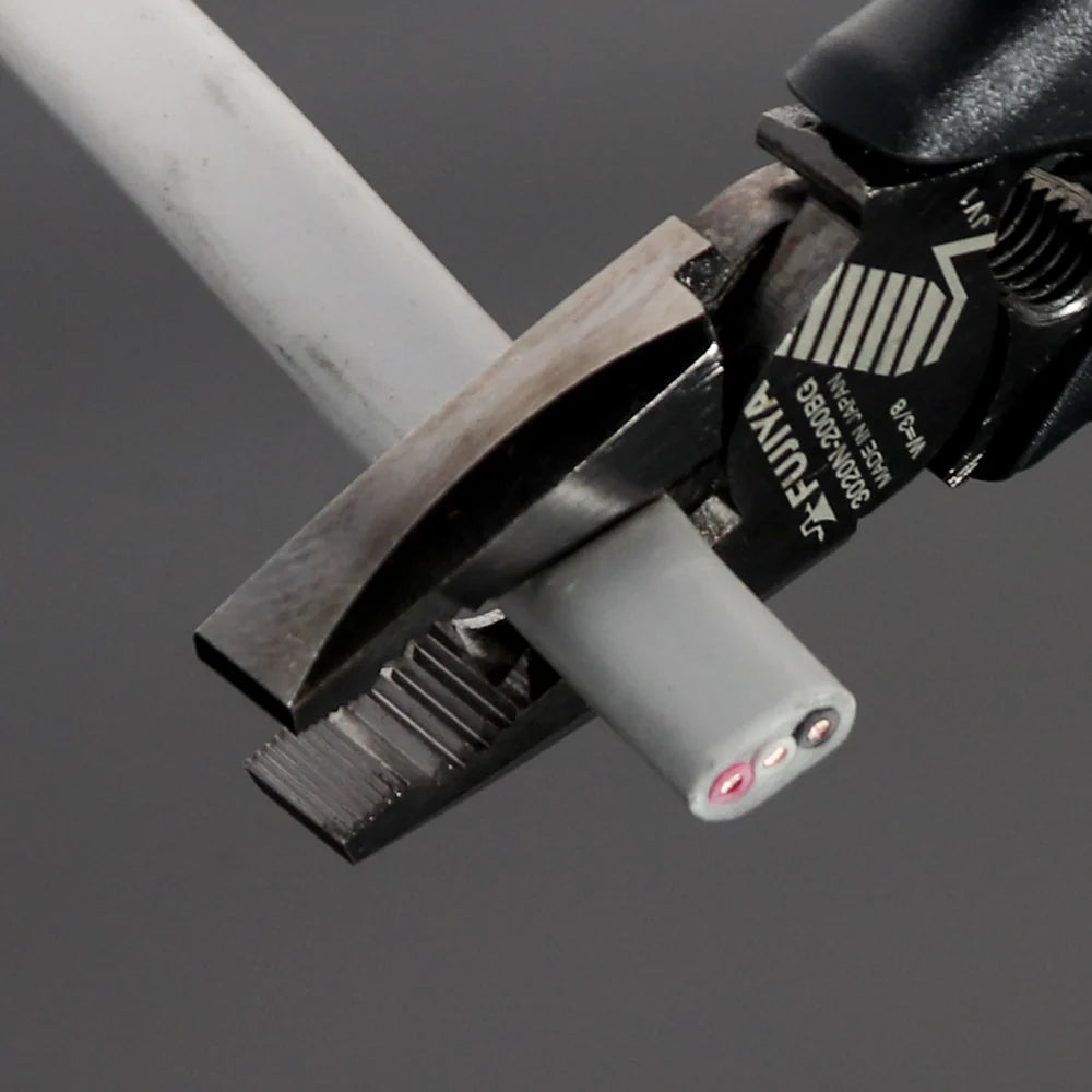 フジ矢 偏芯パワーペンチ(黒金)バリ取り機能付き 225mm 3020N-225BG-3020N-225BG