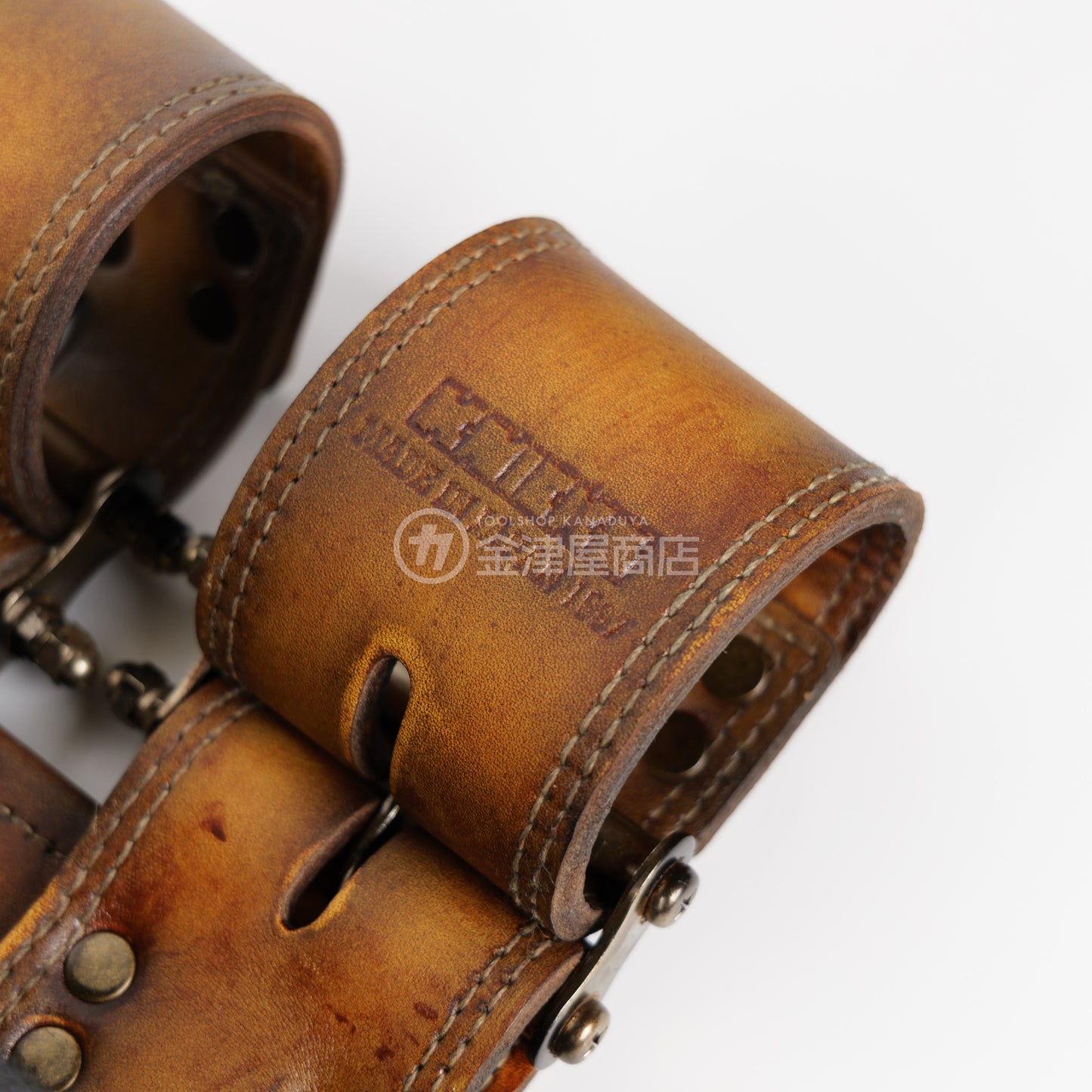 ニックス(KNICKS) 最高級硬式グローブ革3段腰袋チェーンタイプ バリスティック補強仕上げ KGC-301DDX【ヴィンテージカラー】-KGC-301DDX-VC