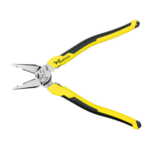 ツノダ 電工パワーペンチ 圧着機能付 200mm 【PP-200ATG】-PP-200ATG