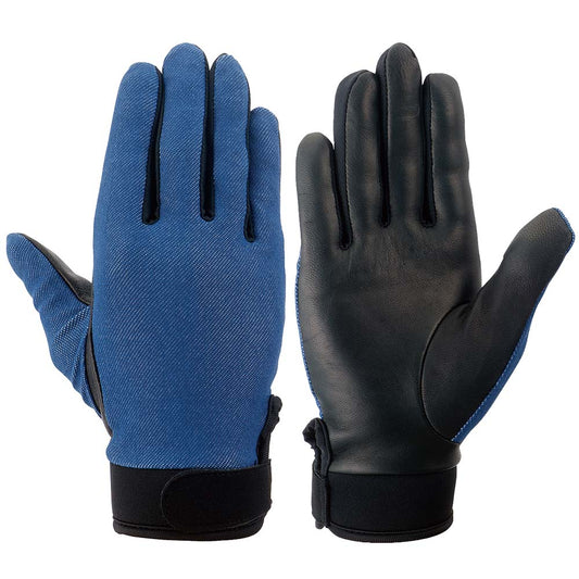 シモン 作業手袋GT-300 手になじむ山羊革 デニム風-