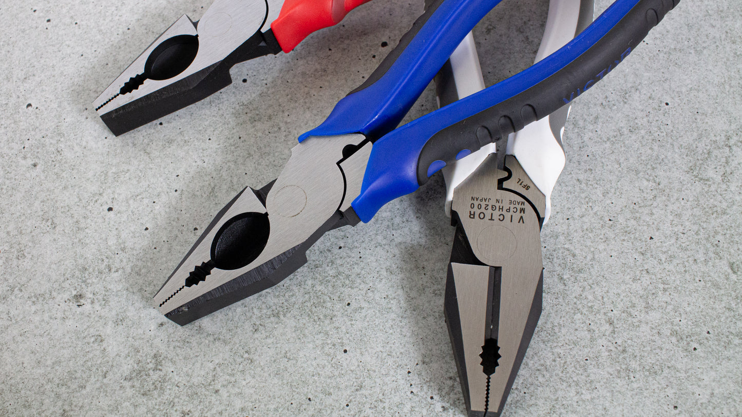 ビクター 8インチマルチペンチ 200mm カラーコレクション MCPHG-200-22-ペンチ-金津屋商店