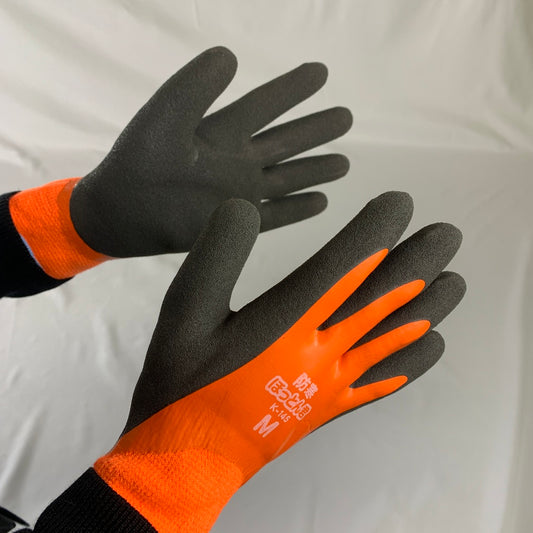 ホーケン 防寒手袋ほっとん君 K-145 パイル編み/すべり止め加工 M~LLサイズ-