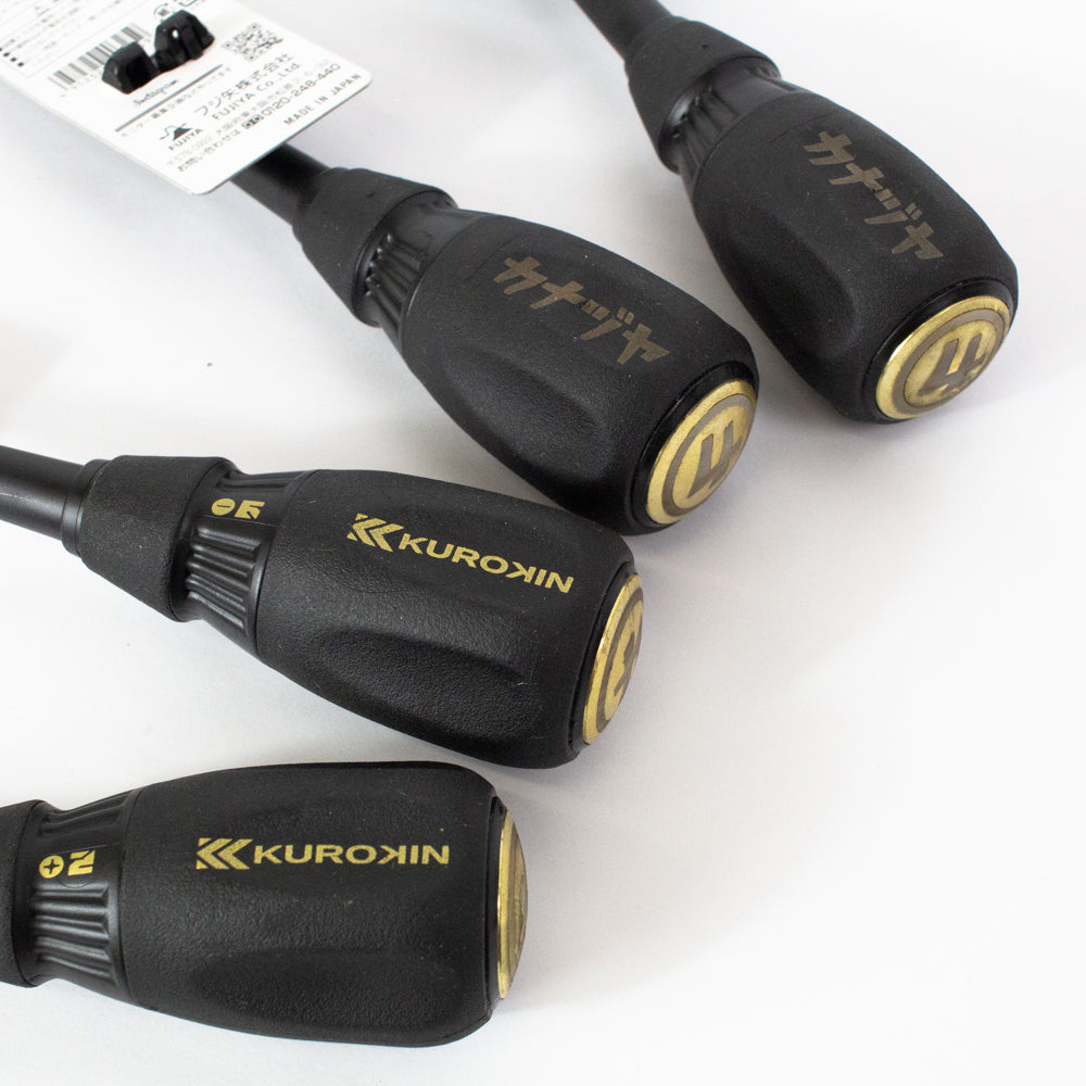 【レーザー加工品】フジ矢 貫通ドライバー(黒金)-ドライバー-金津屋商店