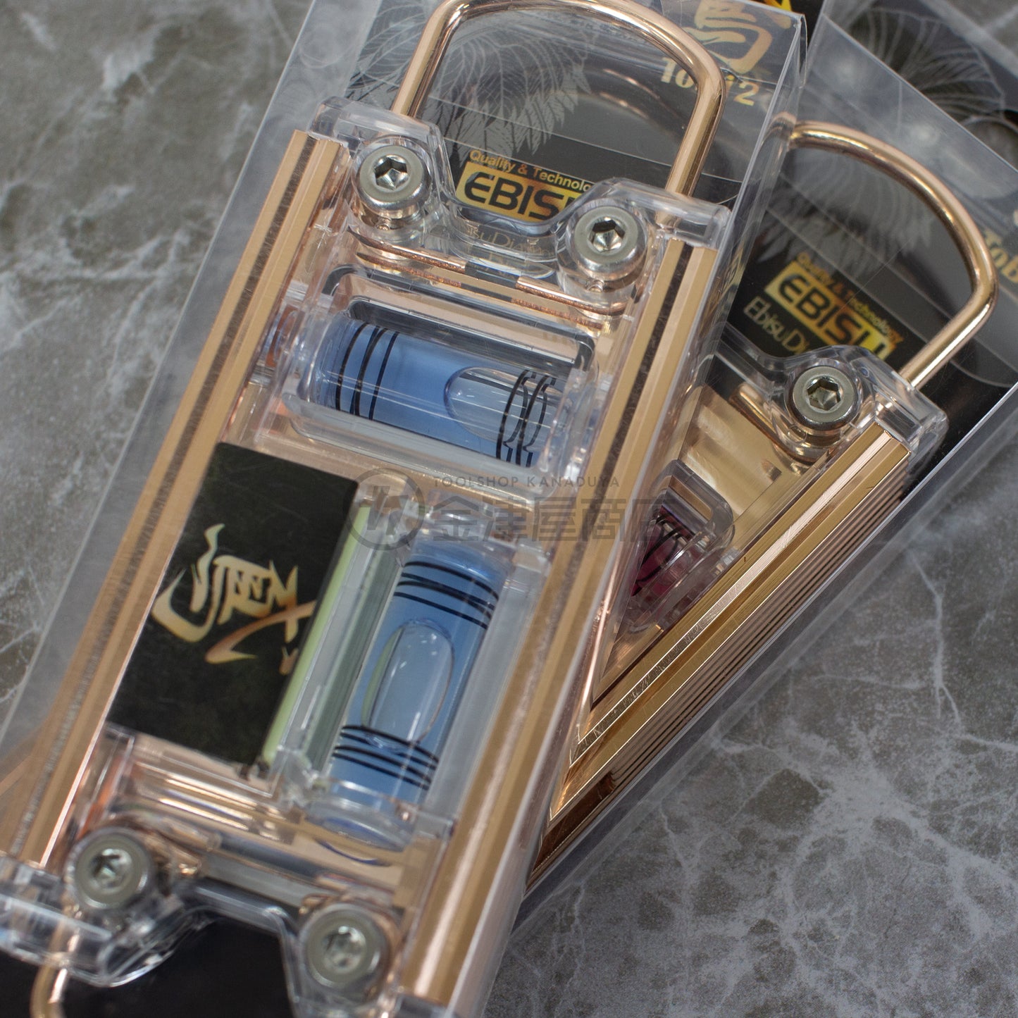 ピンクゴールドメッキ仕様 鳶レベルPRO ED-TBPPG EBISU × 新潟精機 × スワオメッキコラボ商品-