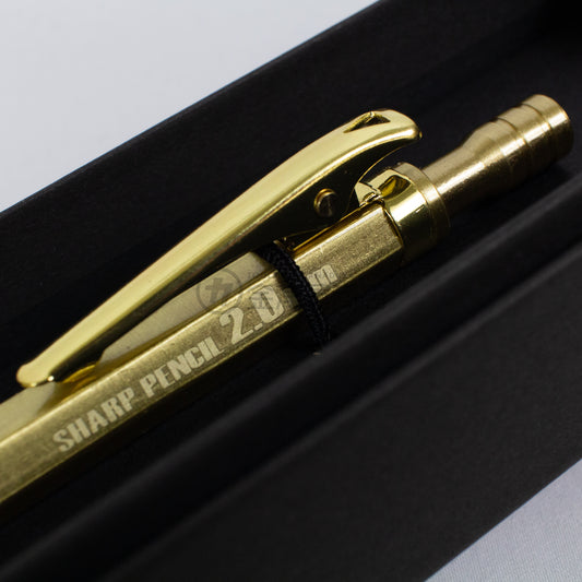 ニックス(KNICKS)祥碩堂コラボ 真鍮製建築用シャープペン 2.0mm 2H-シャープペンシル-K-SP2H-金津屋商店