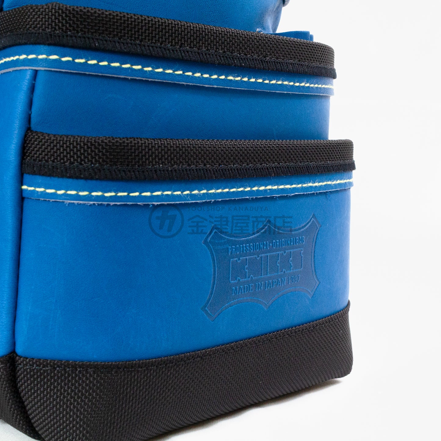 ニックス(KNICKS) 最高級硬式グローブ革 3段腰袋 チェーンタイプ バリスティック補強仕上げ KGR-301DDX 受注生産品-腰袋-金津屋商店