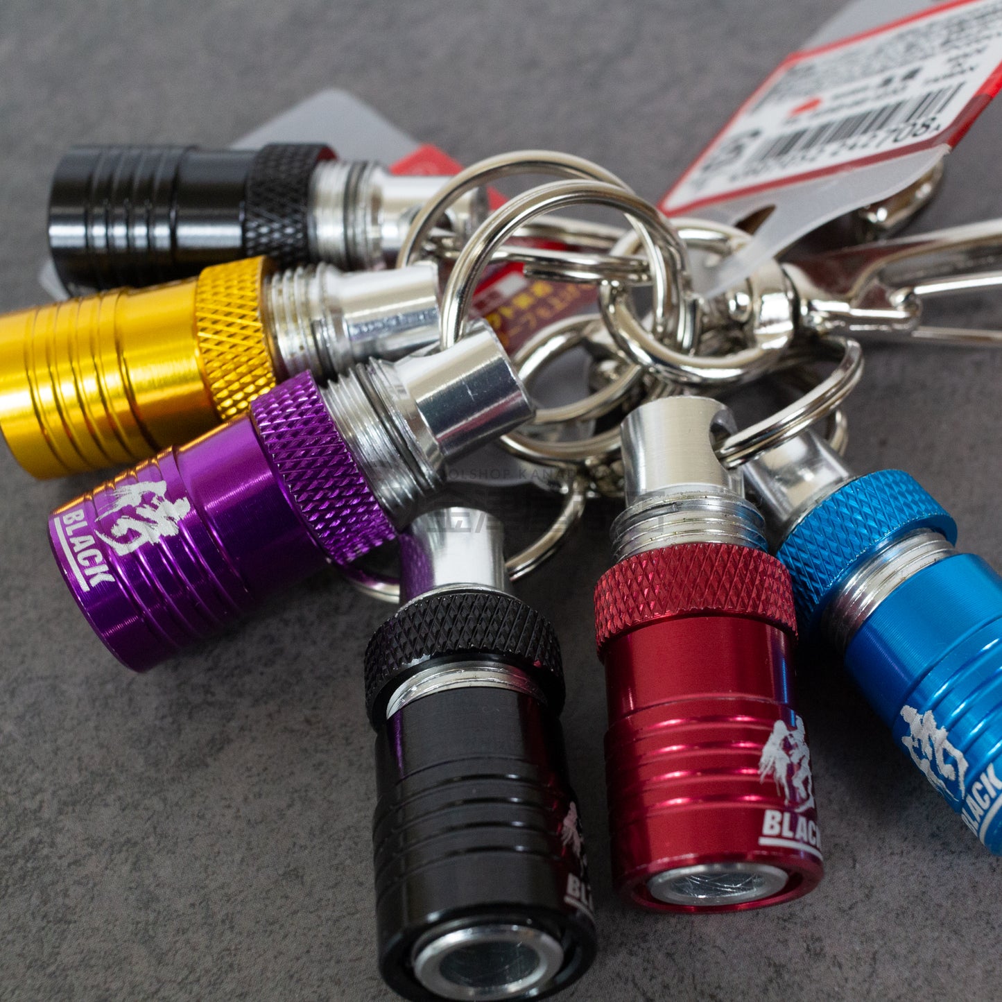 侍ブラック アルミビットホルダー 業界初ロック機構付き 3SET-金津屋商店