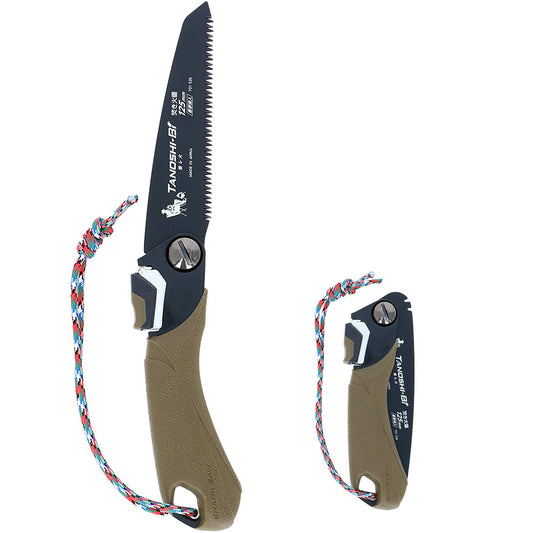 高儀 シャークソー 愉し火 焚き火鋸 オリーブ TANOSHI-BI-のこぎり-金津屋商店