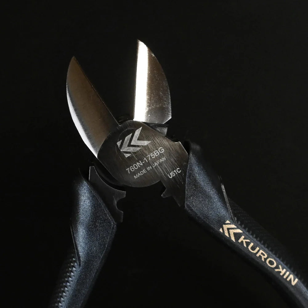 【予約商品】フジ矢 偏芯強力ニッパ薄刃（黒金）175mm 760N-175BG-