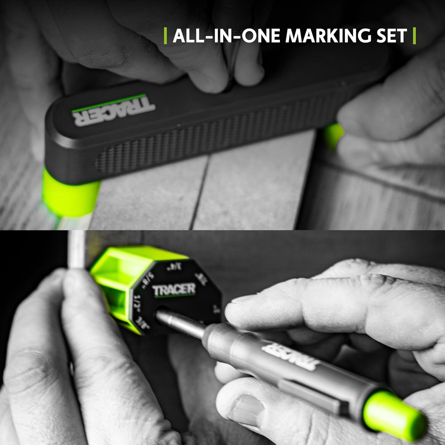 TRACER マーキングガイドセット（スクライブブロック＋センターファインダー付き） AMGS1