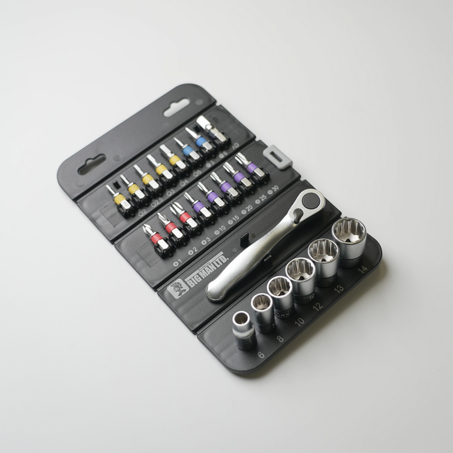 ビッグマン 1/4"DR(6.35mm) ラチェットツールセット 23Pcs ATS-132