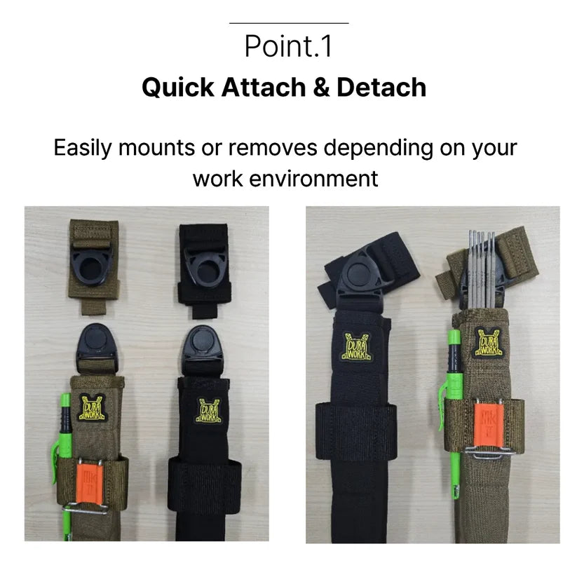 Durawork ウェルディングポーチ Dura408 BLK/BRW