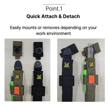 Durawork ウェルディングポーチ Dura408 BLK/BRW