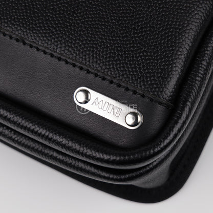 MIKI 本革2段腰袋 エンボス加工革・ダイレクトタイプ SPH-BM2D-