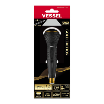 ベッセル 110周年限定ゴールドエディション 電ドラボールⅡ No.220USBC-1GL(+2/-6 100mmビット付属)-