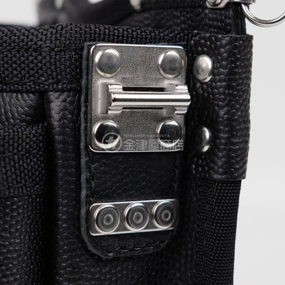 MIKI 本革2段腰袋 エンボス加工革・スイングタイプ SPH-BM2S-