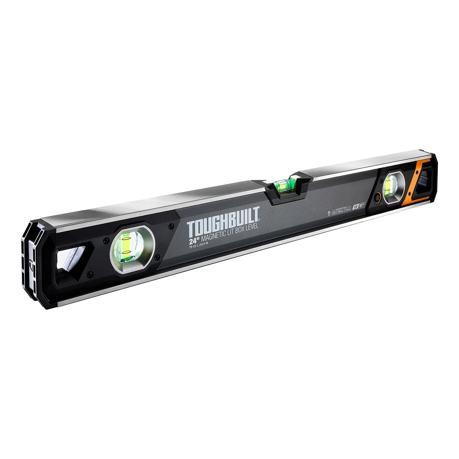 TOUGHBUILT 24in LEDマグネット水平器 TB-H2-L-24LH-M-