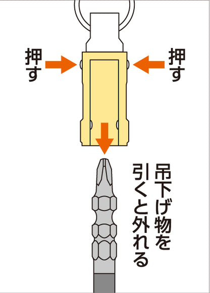 【予約商品】TOP工業 携帯用ワンタッチ式ビットホルダー 単品/3色セット EWB/RBKORN-